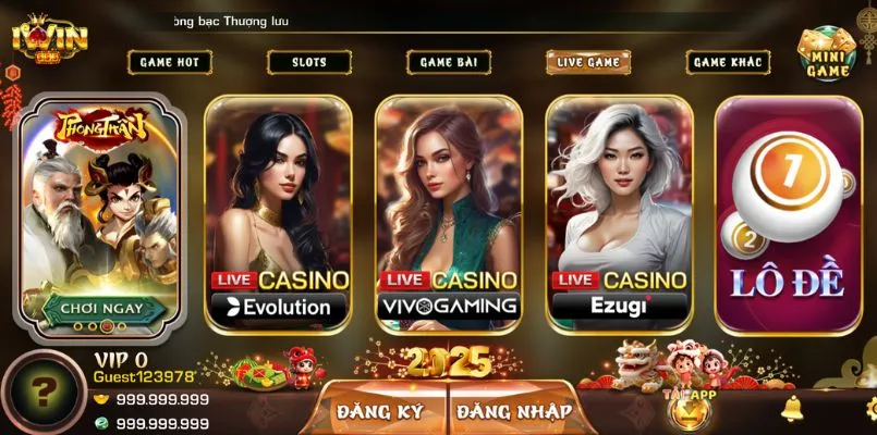 Sảnh cược casino chất lượng tại cổng game IWIN